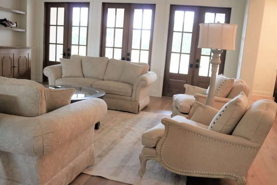 modern french country, living room, modern french country living room, interior design, houston interior designer, new home construction, beaumont interior designer, new house, french country