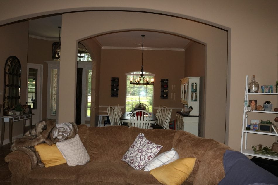 before pictures, modern farmhouse dining room