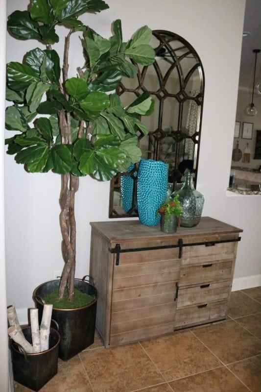 interior designer, interior design, modern farmhouse, after, houston, houston interior designer, the woodlands, modern farmhouse dining room, modern farmhouse living room, farmhouse, interior styling, dining table, chandelier, rug, baskets, art, lamp, console, dining room decor, wallpaper, sofa, love seat, mirror, mantle decor, farmhouse mantle, farmhouse living room, colorful house, colorful living room, colorful dining room