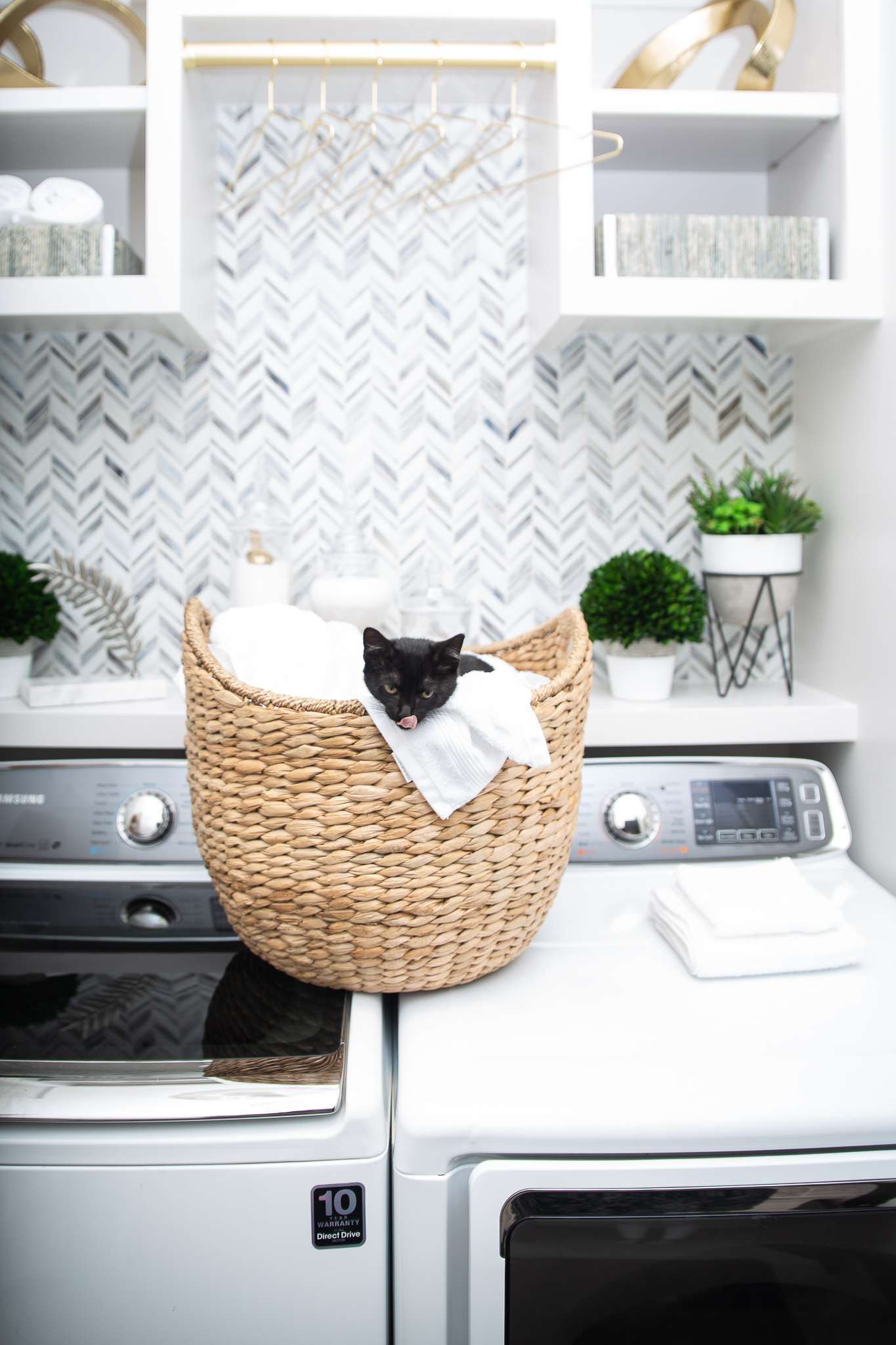 Small Laundry Room Ideas with a Top Loader Melissa Roberts Interiors
