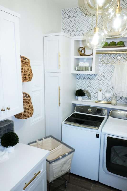 Small Laundry Room Ideas with a Top Loader - Melissa Roberts Interiors