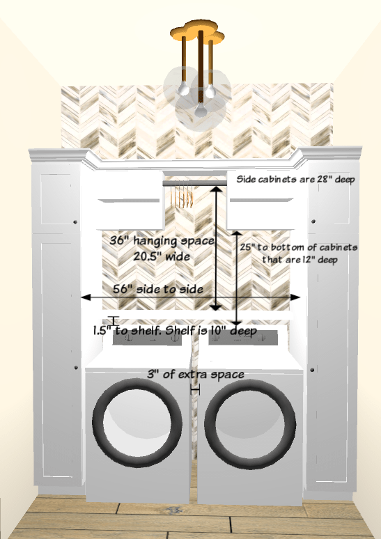 How To Design Built-In Cabinets For A Top Load Washer