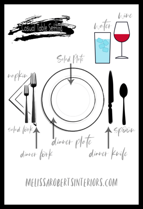 Christmas table setting