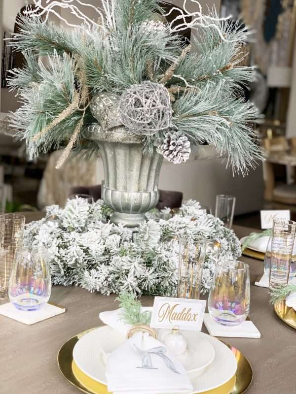 Christmas table setting