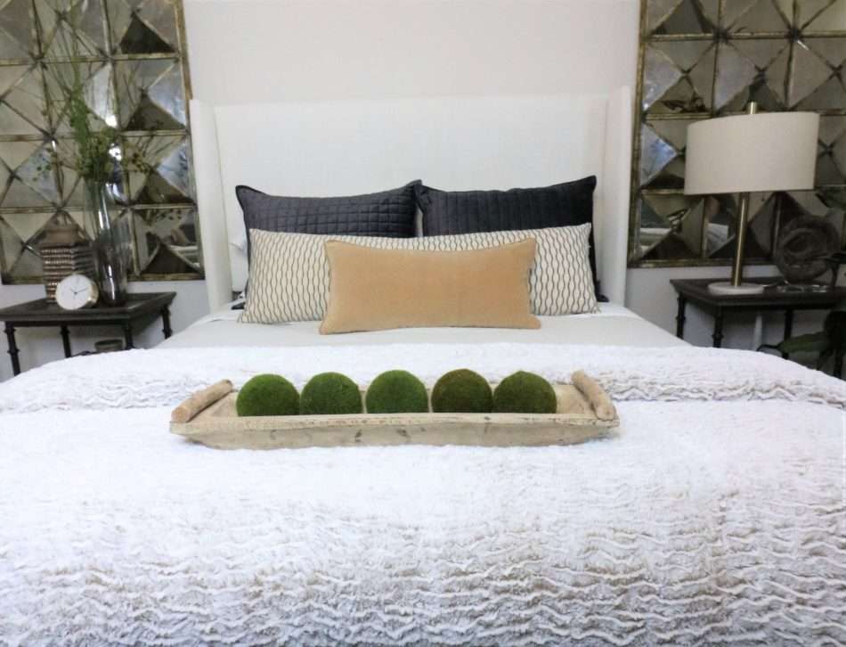 Guest room, guest room suite, masculine guest room, manly guest room, welcome guests, how to style a guestroom, moody guestroom, bold guestroom, small guestroom, guest room bed, guest room goals, guest room design, guest room vanity, guest room decor, guest room natural elements