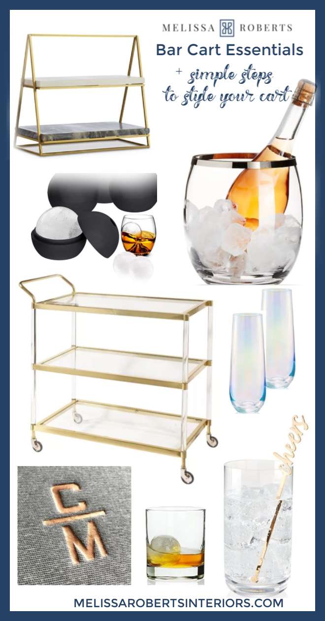 Bar Cart Styling - How to Style a Bar Cart Like a Pro