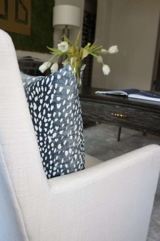 MRI, Houston Interior Design, Houston Interior Designer, Home Office, Home Office Reveal, How to organize home office, home office décor, how to decorate home office, Home office reveal, dinning room as home office, contemporary home office, chic home office, navy home office, home workspace, functional home office, white home office, moss wall