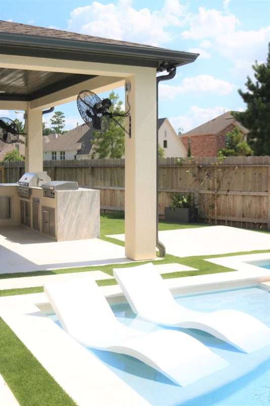 MRI, Melissa Roberts Interiors, Houston Interior Design, Houston Interior Designers, Beaumont Interior Designers, Houston, Texas, Pool Design, Outdoor Kitchen Design, How to Design an Pool, Swimming Pool Designs, Swimming Pool Design for Small Backyard, Patio Extension, Backyard Design, Backyard landscape ideas, How to build an inground swimming pool, modern swimming pool design, modern swimming pool, what to expect when remodeling your patio, what to expect when adding a swimming pool, what does a pool cost, outdoor oasis. Step by step remodeling process, building a swimming pool progress pictures, Mediterranean, modern Mediterranean, modern Mediterranean pool, pool water feature, outdoor kitchen appliances, outdoor lighting, landscaping around a pool, backyard landscaping 