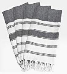 turkish towels, black pillow, modern outdoor furniture