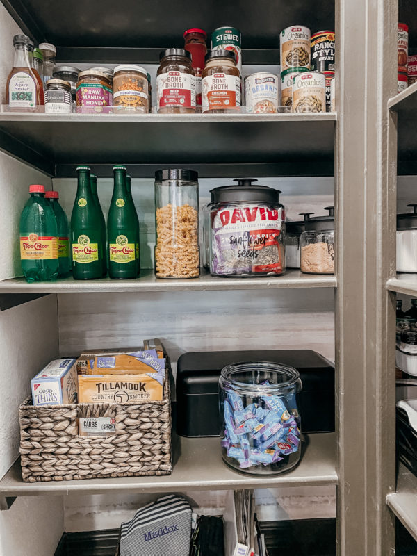 Organizing Our Double Pantry {Real Food Organization}