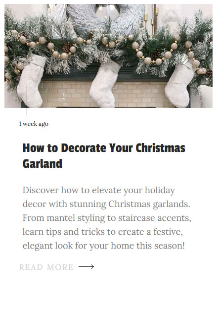 How to Decorate Your Christmas Garland How to Decorate Your Christmas Garland